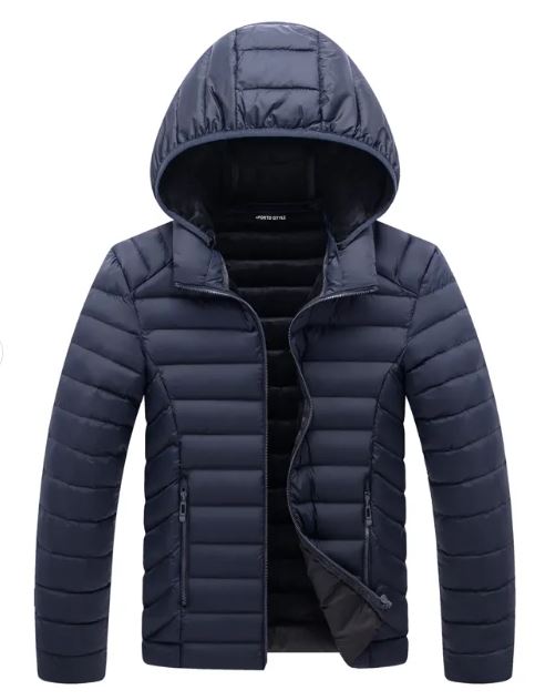 Product image for Senior Relaxed Fit Padded School Coat - Navy