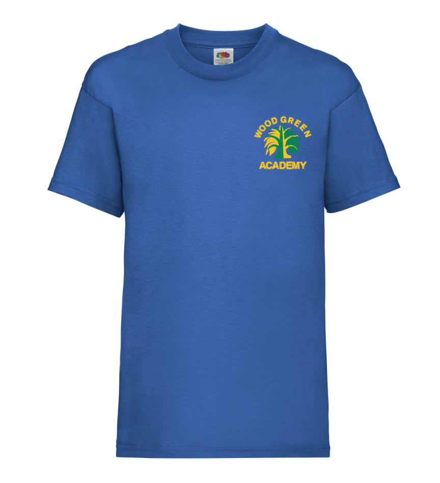 Product image for Wood Green Academy Cotton T-Shirt royal