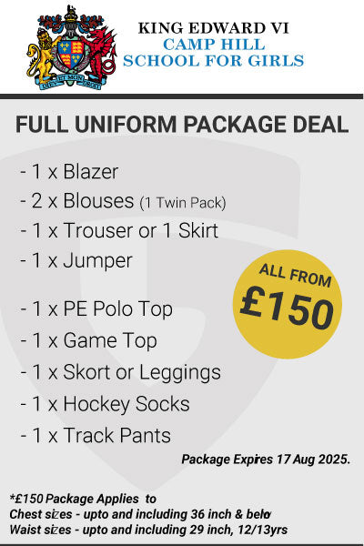 King Edward VI Camp Hill School for Girls Full Uniform Package Deal