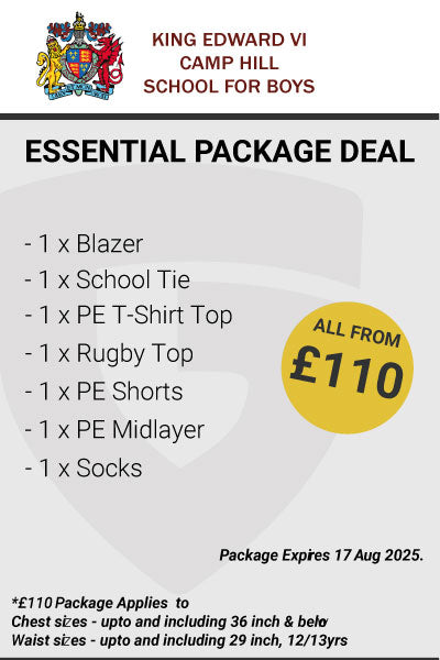 King Edward VI Camp Hill School for Boys Essential Uniform Package Deal