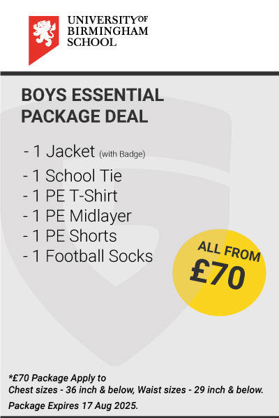 University of Birmingham School Boys Essential Package Deal