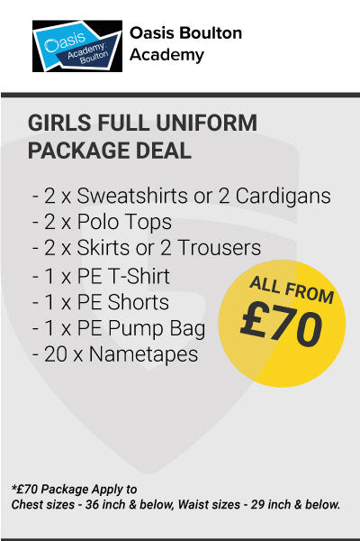 Oasis Academy Boulton Girls Uniform Package Deal