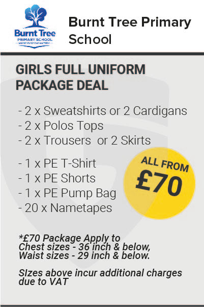 Burnt Tree Girls Full Uniform Package