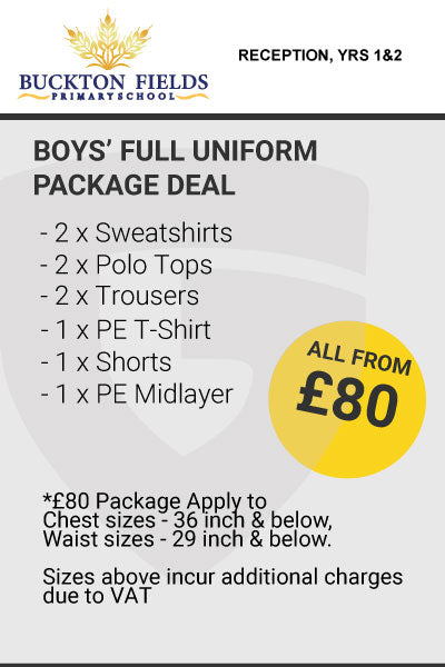 Buckton Fields Boy's Full Package YRS 1&2