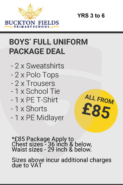 Buckton Fields Boy's Full Package YRS 3 to 6