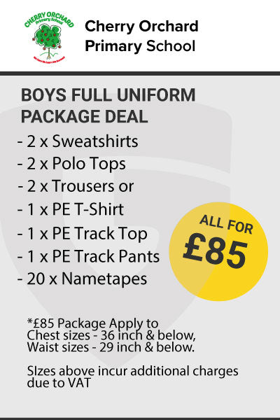 Cherry Orchard Boys Full Uniform Package
