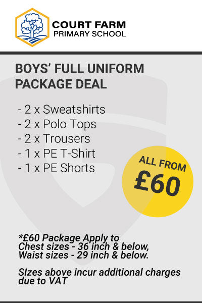 Court Farm Primary School Boys Uniform Package