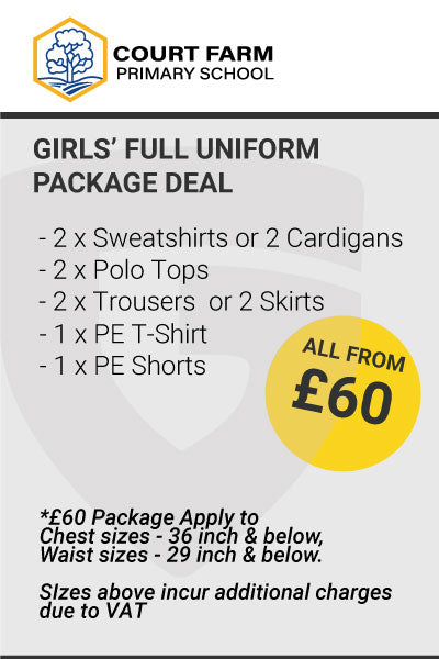 Court Farm Primary School Girls Uniform Package