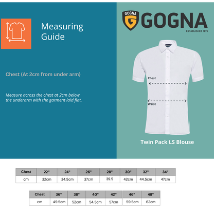 Girls White Short Sleeve School Shirts