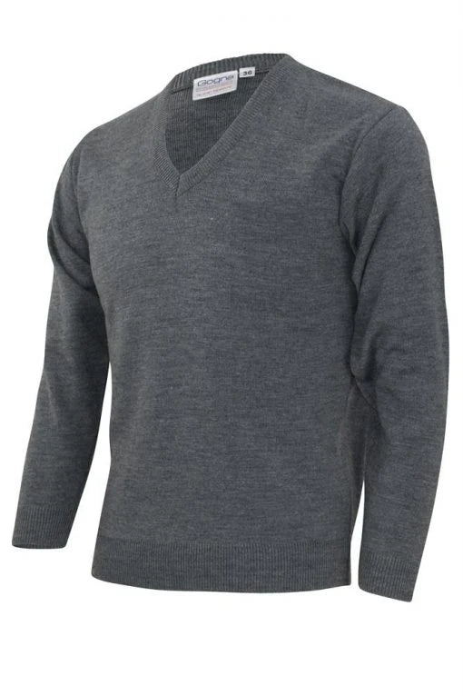 V Neck School Jumper