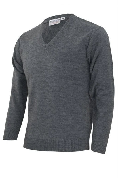 V Neck School Jumper