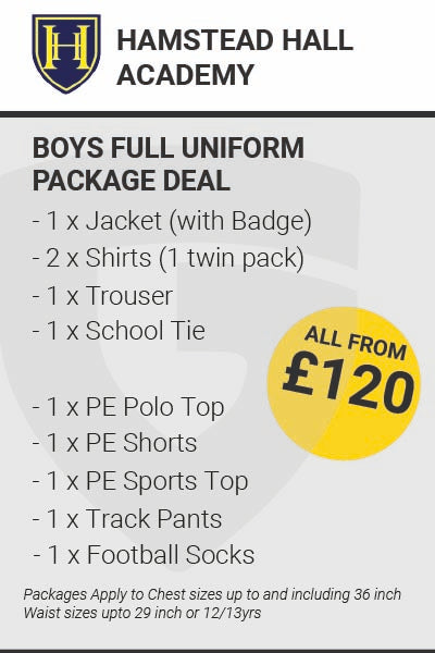 Hamstead Hall Academy Boys Full Uniform Package Deal