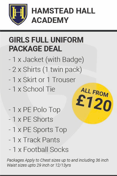 Hamstead Hall Academy Girls Full Uniform Package Deal