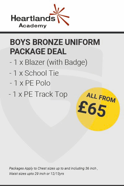 Heartlands Academy Boys Bronze Uniform Package Deal
