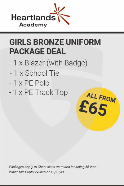 Heartlands Academy Girls Bronze Uniform Package Deal