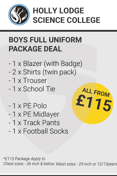 Holly Lodge Boy's Full Uniform Package