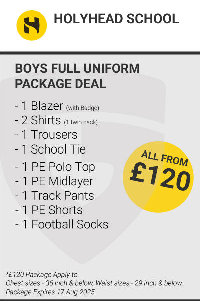 Holyhead School Boys Full Uniform Package Deal