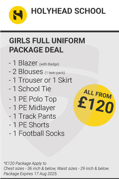 Holyhead School Girls Full Uniform Package Deal