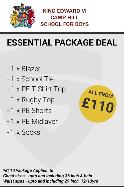 King Edward VI Camp Hill Boys School Essentials Package