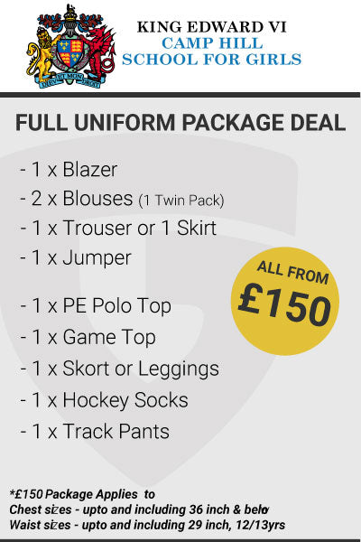 King Edward VI Camp Hill Girls Full Uniform Package Deal