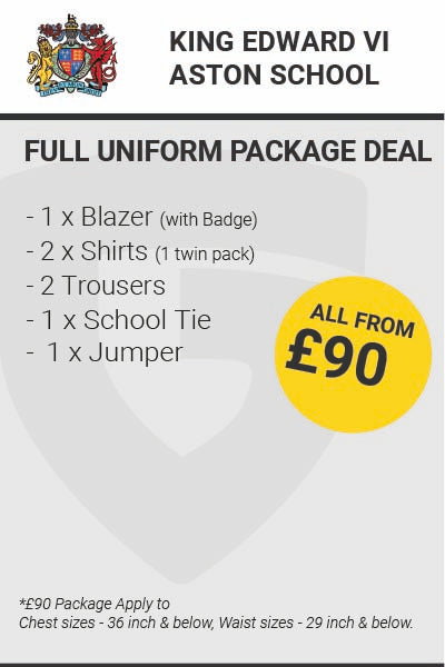 King Edward VI Aston Boys Uniform Package Deal