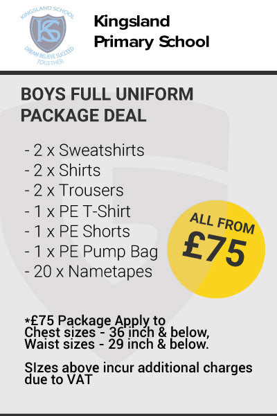 Kingsland Boys Full Uniform Package