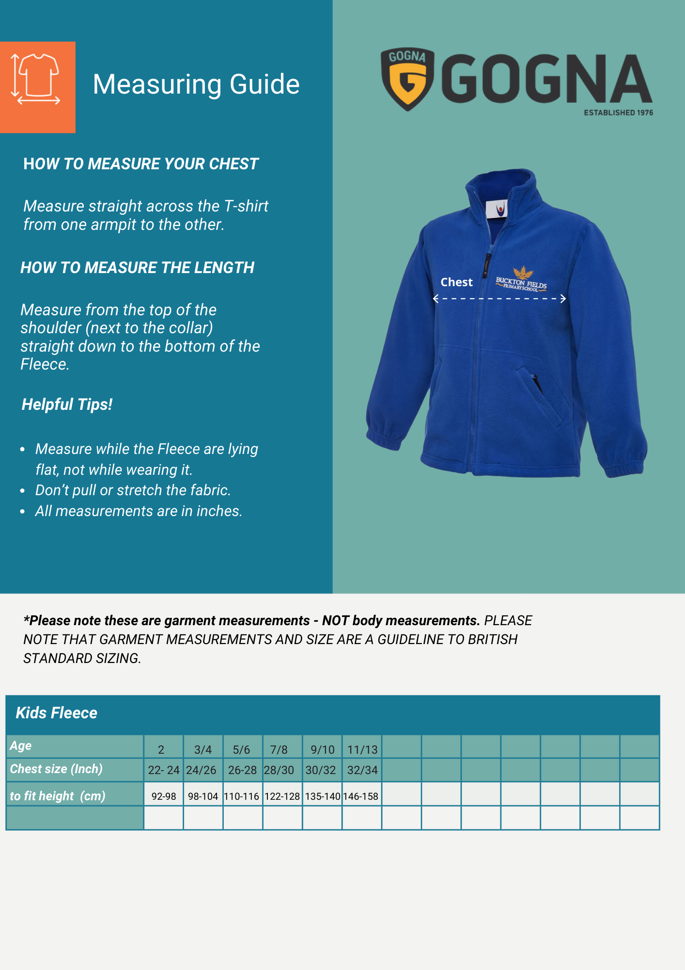 Pineham Barns Primary School Childrens Fleece Jacket