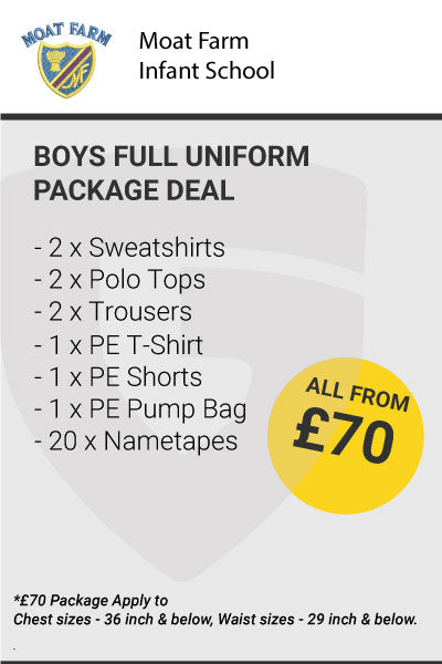 Moat Farm Infant School Boys Uniform Package