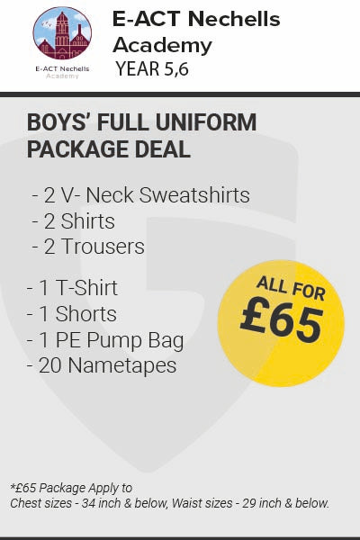 Nechells Academy Boys New Uniform Package Deal Yrs 5 & 6