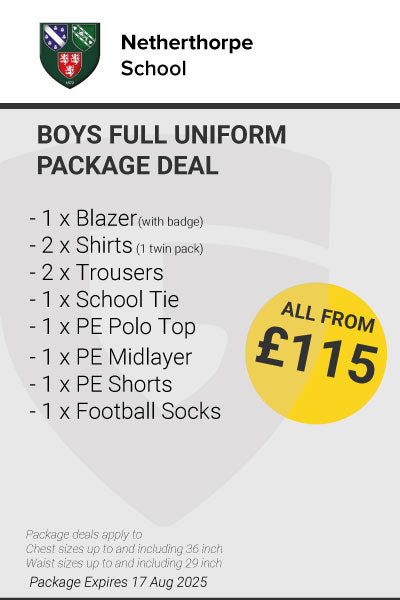 Netherthorpe Boys Full Uniform Package Deal
