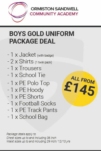 Ormiston Sandwell Community Boys Gold Package Deal