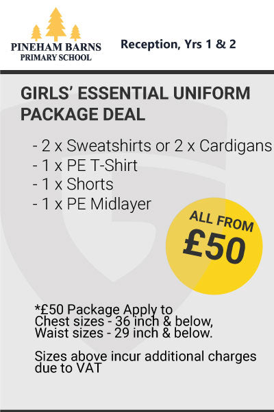 Pineham Barns Girl's Essential Package YRS 1 & 2