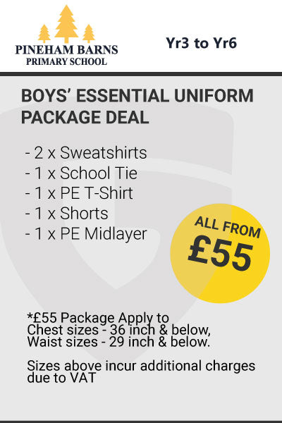 Pineham Barns Boy's Essential Package YRS 3 to 6