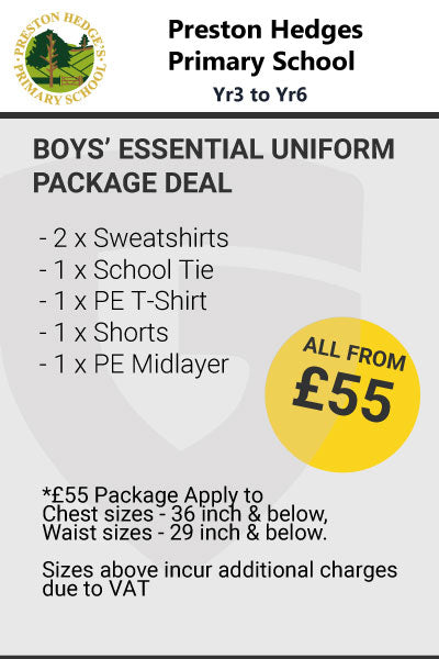 Preston Hedges Boy's Essential Package YRS 3 to 6