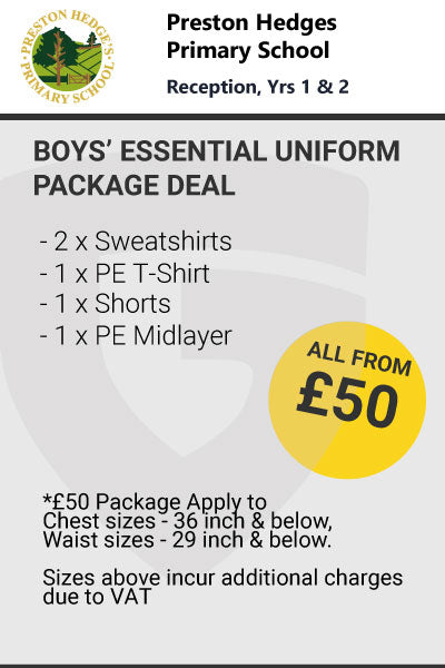 Preston Hedges Boy's Essential Package YRS 1&2