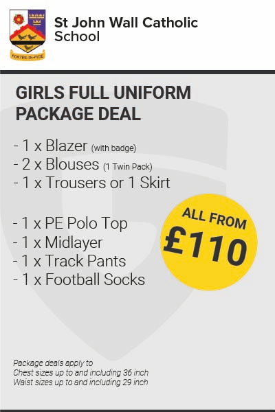 St John Wall Girls Full Uniform Package Deal