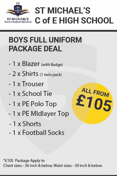 St Michael's Boys Full Uniform Package