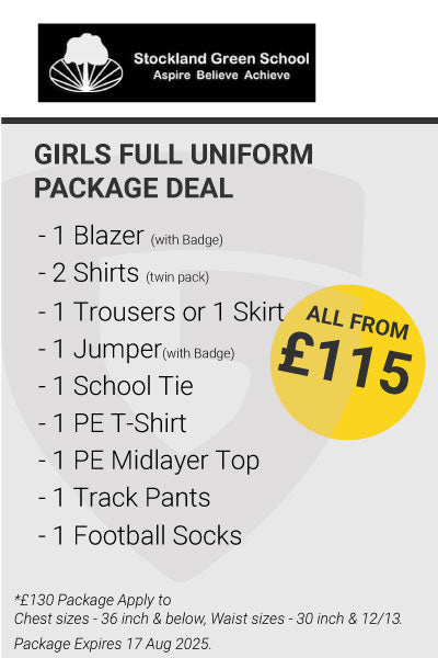 Stockland Green School Girls Full Uniform Package Deal