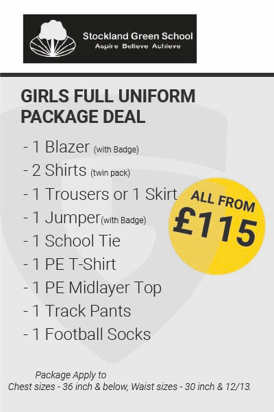 Stockland Green School Girls Full Uniform Package Deal
