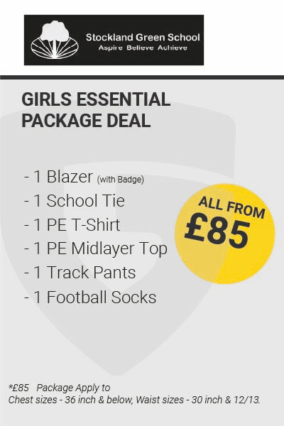 Stockland Green School Girls Essential Package Deal