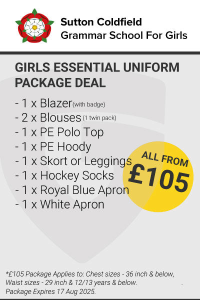 Sutton Coldfield Grammar School for Girls Essential Package Deal