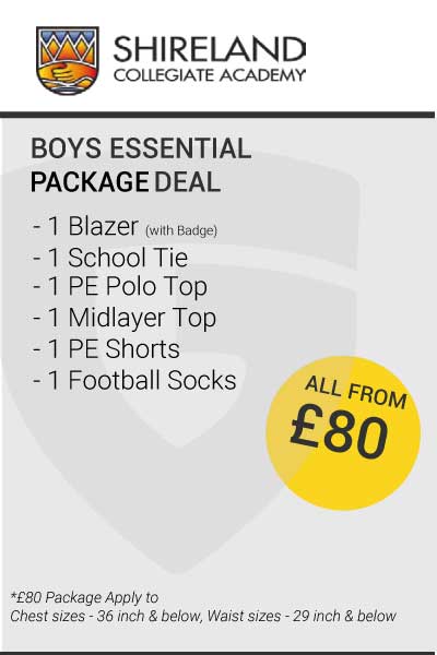 Shireland Collegiate Academy Boys Essential Package