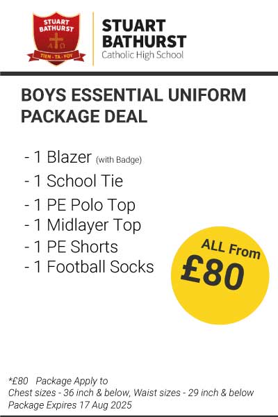 Stuart Bathurst Catholic Boys  Essential Uniform Package Deal