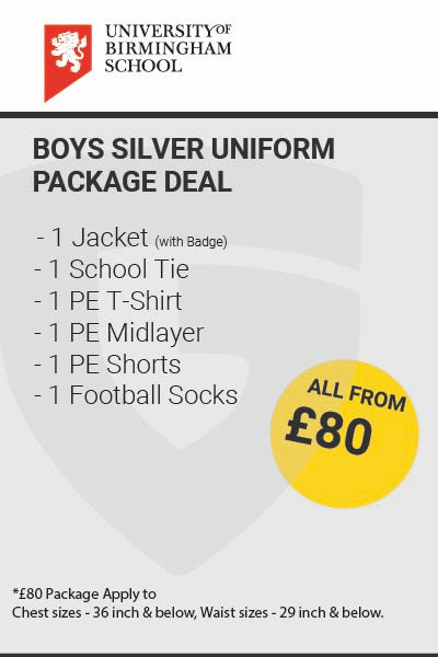 University of Birmingham Boys Silver Uniform Package