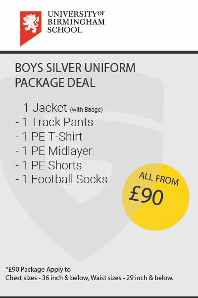 University of Birmingham Boys Silver Uniform Package