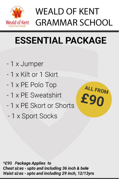 Weald of Kent Girls Essential Package Deal