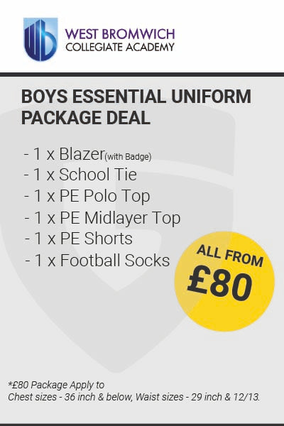 West Bromwich Collegiate Academy Boys Essential Package Deal