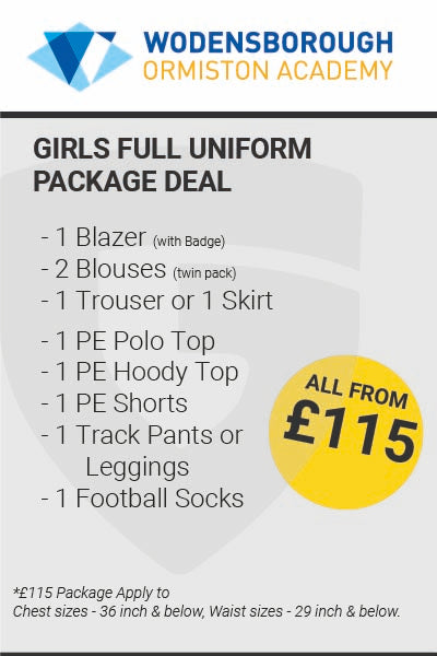 Wodensborough Ormiston Academy Girls Full Uniform Package Deal