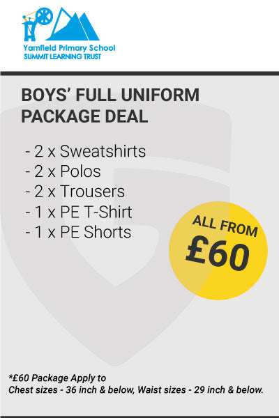 Yarnfield Primary School Boys Uniform Package Deal