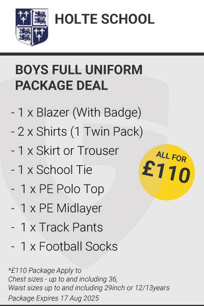 Holte School Boys Full Uniform Package Deal